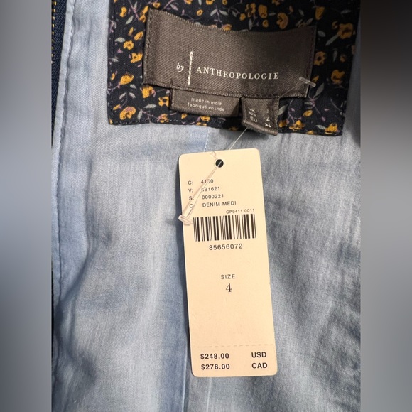 Anthropologie Grommet Denim Midi Dress - Picture 14 of 15